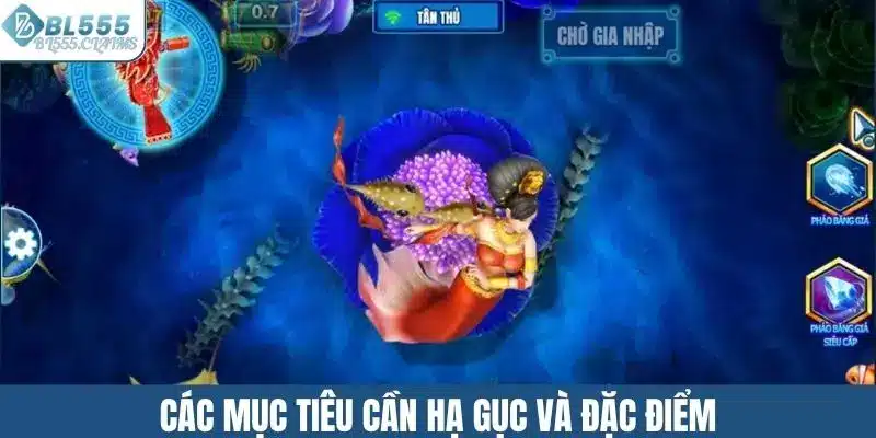 Bắn Cá Long Vương BL555 - Siêu Phẩm Đổi Thưởng Hấp Dẫn Số 1 2 Các mục tiêu cần hạ gục trong trò chơi