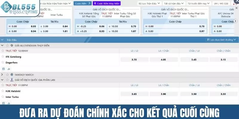 Soi kèo để đưa ra dự đoán chính xác cho kết quả