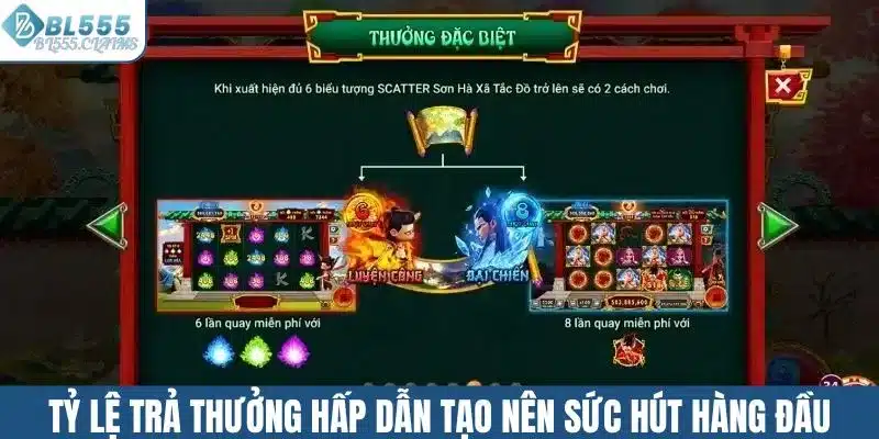Tỷ lệ trả thưởng hấp dẫn tạo nên sức hút hàng đầu